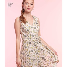 Simplicity Patterns US8637U5 Dresses, U5 (16-18-20-22-24)