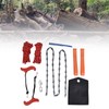 Hand Rope Chain Saw Efficient Both Sides Teeth Blades Folding