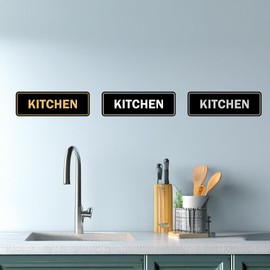 Signs ByLITA Standard Kitchen Sign (Brushed Silver) - Large