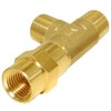 Joywayus 1/2 Inch NPT Brass Pipe Fitting Barstock Tee 3