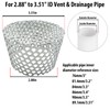 PVC Termination Vent Mesh Cap, 2.88 to 3.51in Rust-Proof Stainless