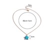 Inateannal Boho Turquoise Star Pendant Necklace Gold Turquoise Choker Necklace