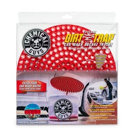 Chemical Guys Cyclone Dirt Trap Filtro para Cubo de Lavado de Coches Elimina la Suciedad y los residuos Mientras lavas (Rojo)