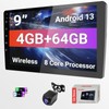 Haudio Double Din Android 13 Car Stereo - 9" HD