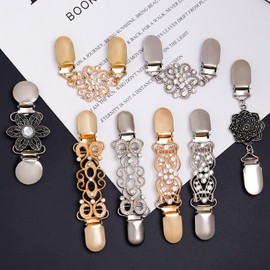 8 PCS Cinch Clip for Retro Sweater,Dress Clips Back Cinch Shawl Cardigan Collar Pant Waist Tightener Clothes Clips to Tighten Dress for Women
