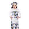 Adjustable Apron and Chef Hat Set for Cooking and Baking