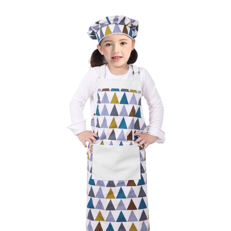 Adjustable Apron and Chef Hat Set for Cooking and Baking