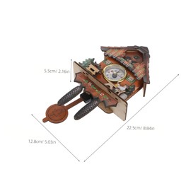 Zerodeko Chiming Clock Vintage Bird Design Wall-Mounted Home Decor for Living Room and Office Sturdy Construction Silent Quartz Movement Elegant Timekeeping