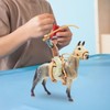 Fenteer Horse Figure Animal Model with Saddle PVC Small Realistic