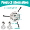 JAMSSOW 2 Pcs Steel Wire Grass Trimmer Head,Brush Cutter Strimmer