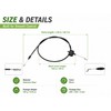 Lawn Mower Zone Control Cable for Engine Repair – Stainless