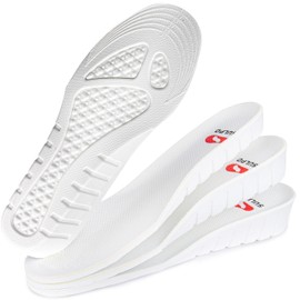 SULPO Increasing Insoles 1.5 cm/2.5 cm/3.5 cm Increase Shoe Insoles for Men Women White Insoles That Make Larger Height Increase Insole Shoe Raiser Increases 1.5 cm Size 39-40