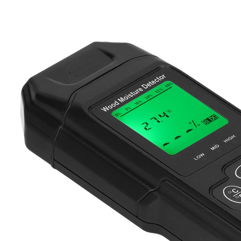 Wood Moisture Tester Building Materials Moisture Enviroment Temperature Detection with