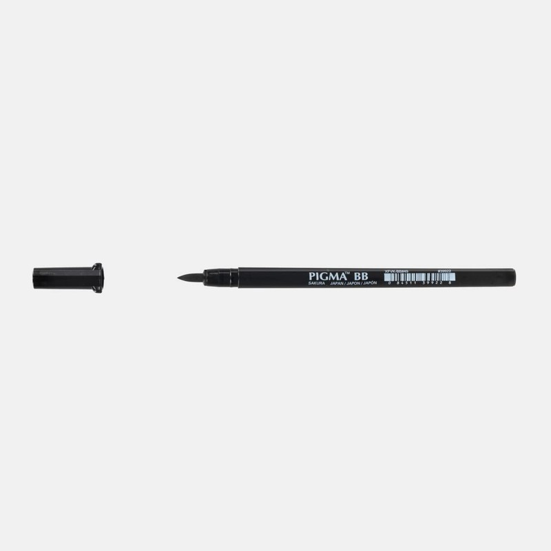 SAKURA PIGMA BRUSH PEN SET 3 MARKERS FB-MB-BB Black