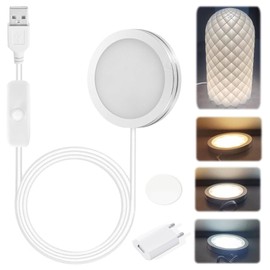 YFCJYFB 3D Printer LED Lamp Kit for Bambu Lab A1/A1mini/P1S/P1P/X1C - Easy Installation 3 Light Modes (Warm White/Cool White) with USB Adapter - Ideal for 3D Printer Accessories