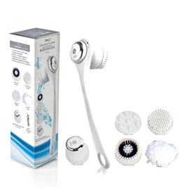 ISO Beauty ISOABBBRWT-700 Cleansing & Exfoliating Rechargeable All-in-1 Body Brush - Bright White