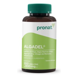 Suplemento Algadel Lecitina De Soya (200 Tabletas) - Pronat Sabor Sin sabor