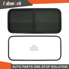 Labwork 48"Width X 22"Height Horizontal Slider RV Window Cargo Trailer W/ Screen