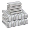 RUVANTI Flannel Sheets Full Size 6 Pcs - 100% Cotton