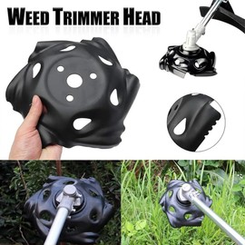 Mower Weeding Tra Indestructible Strimmer Head Head Metal High Strength Steel Lawn Mower Weeding Tray Brush Cutter Plate Petrol Strimmer Parts (Black)