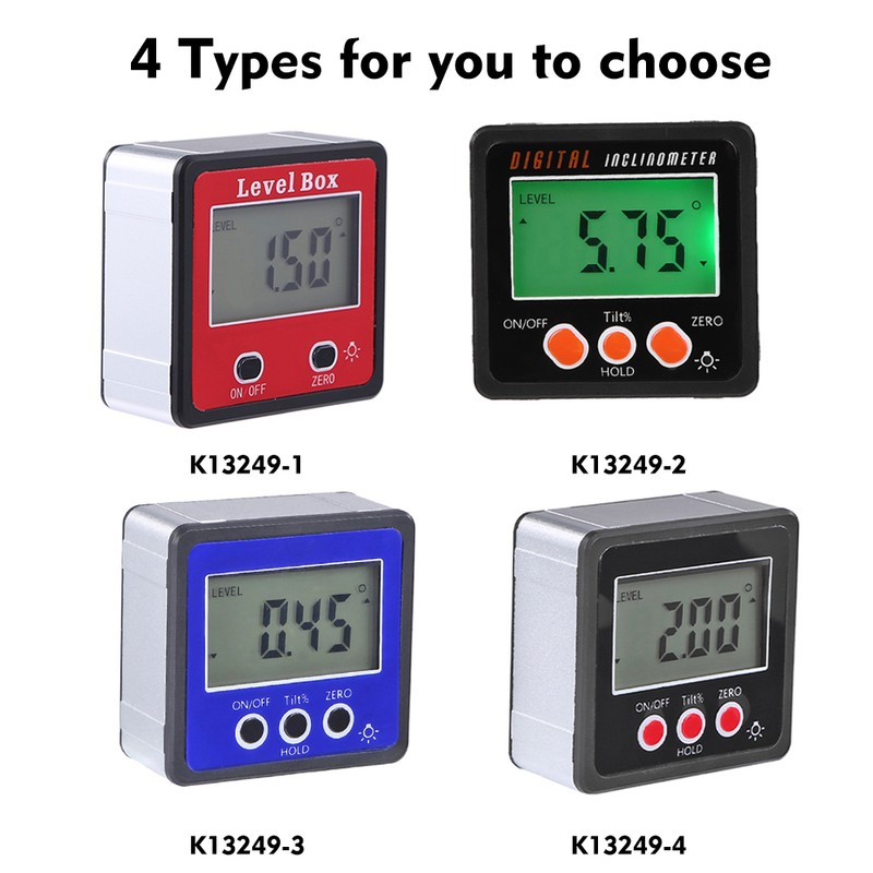 Horizontal Angle Meter Digital Protractor Inclinometer Electronic Level Box Magnetic