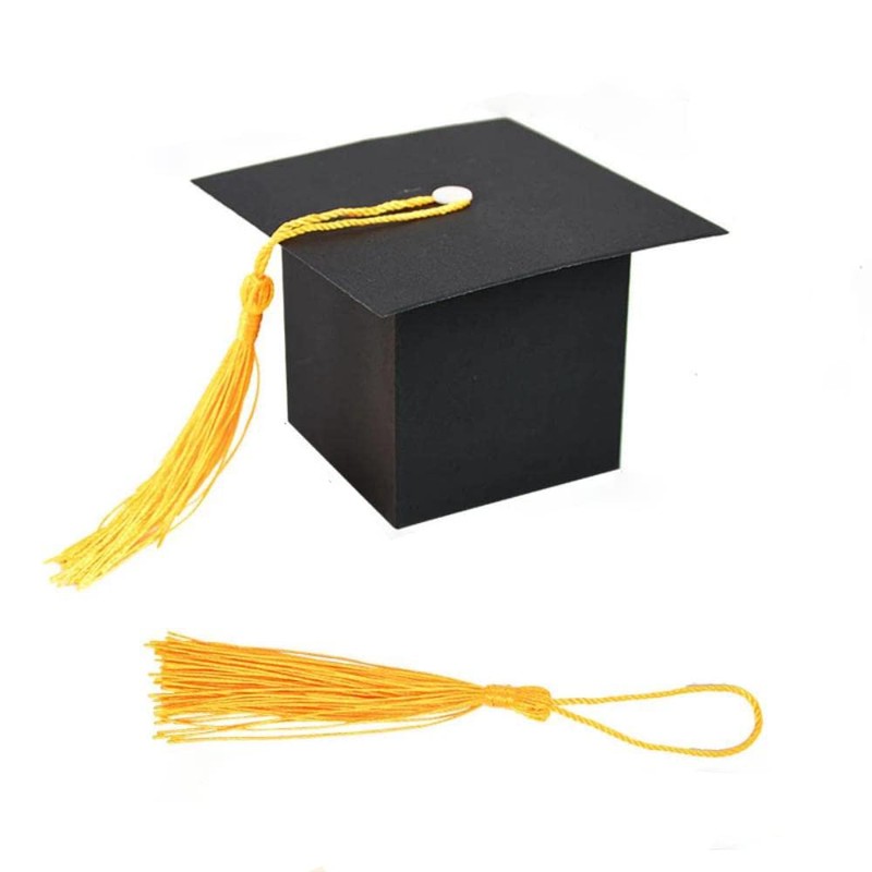 VOANZO 50PCS Graduation Hat Celebration Box Graduation Gifts Mini Gift