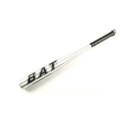 mixed24 Aluminium Baseball Bat 34 Inches Approx. 86 cm with Non-Slip Grip 5 (Silver)