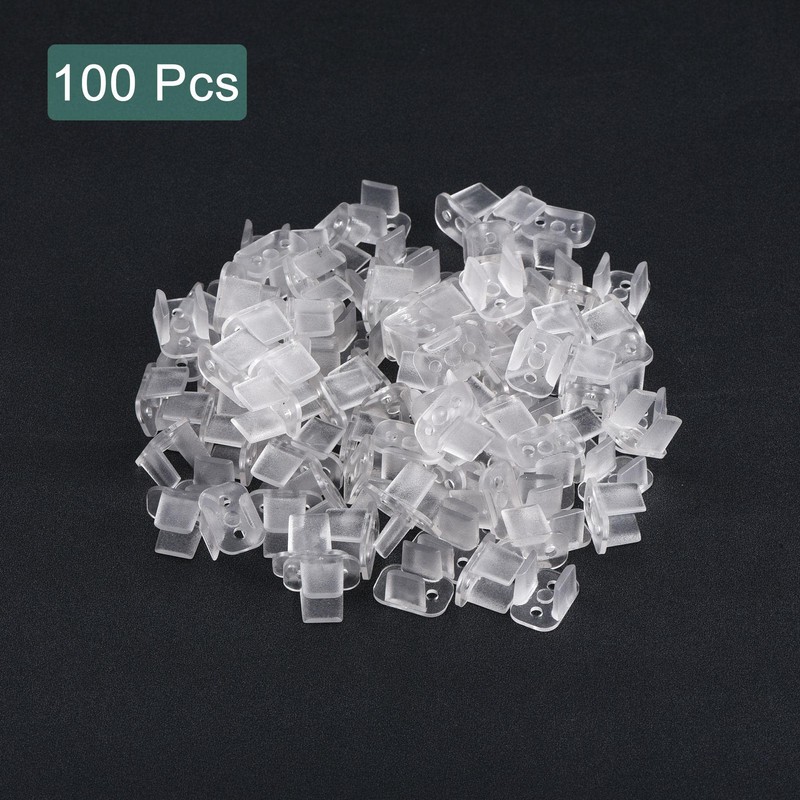 sourcing map Pack of 100 LED Neon Mounting Clips Mounting