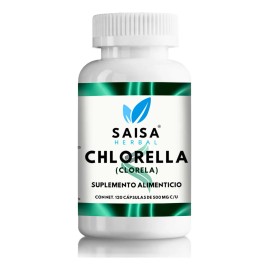 Alga Chlorella Orgnica 120 Cps  Suplemento Alimenticio  Saisa Herbal  Detox, Energa y Sistema Inmune  Antioxidante Natural                            