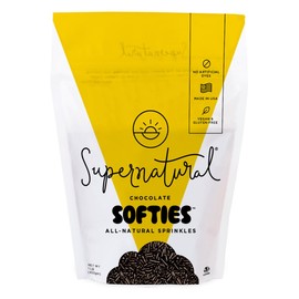 Supernatural Chocolate Softies Fair Trade Sprinkles - Vegan, Gluten-Free, Soy-Free, Corn-Free, Made in USA, Natural, No Artificial Flavors or Dyes, 16oz