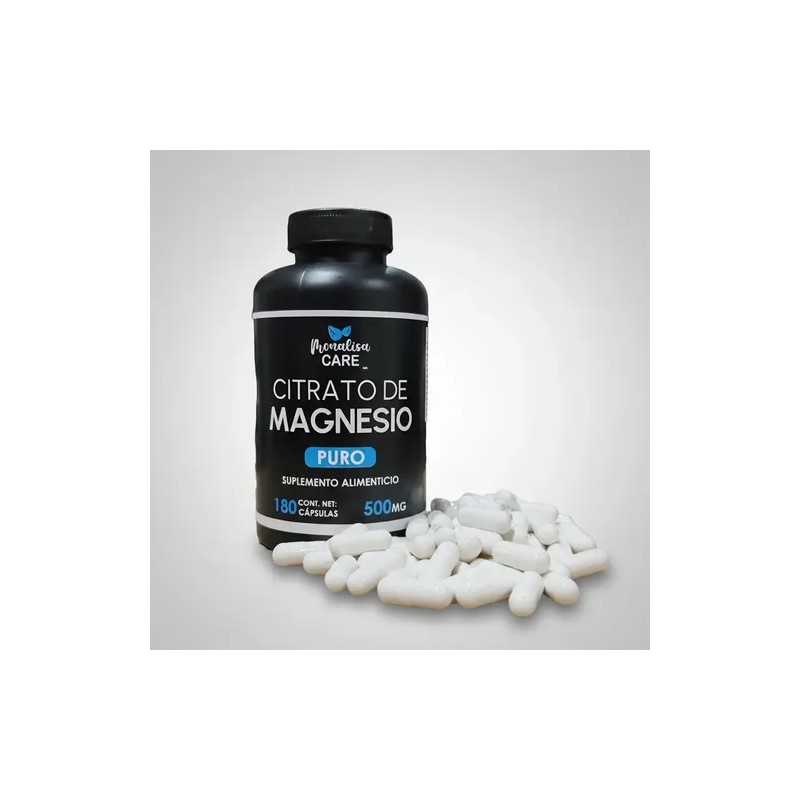 Citrato Magnesio Puro 180 Caps 500mg Natural