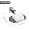 Leyden Bathroom Toilet Soap Dish, Silver Soap Holder for Shower