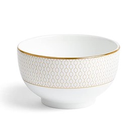 Wedgwood 1066960 Geo Gold Bowl Plate, Approx. 4.3 inches (11 cm), Wedding Gift, Gift
