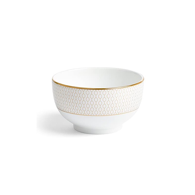 Wedgwood 1066960 Geo Gold Bowl Plate, Approx. 4.3 inches (11