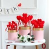 Snblzhef Valentine's Day Heart-Shaped Stick Branch Love Artificial Bouquet Flower