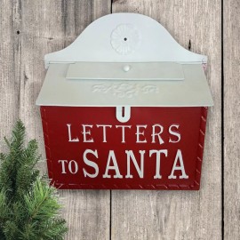 hOme Letters to Santa  Post Box I Nostalgic Charm Home Décor Farmhouse Design