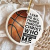 Adorno de cerámica de baloncesto
