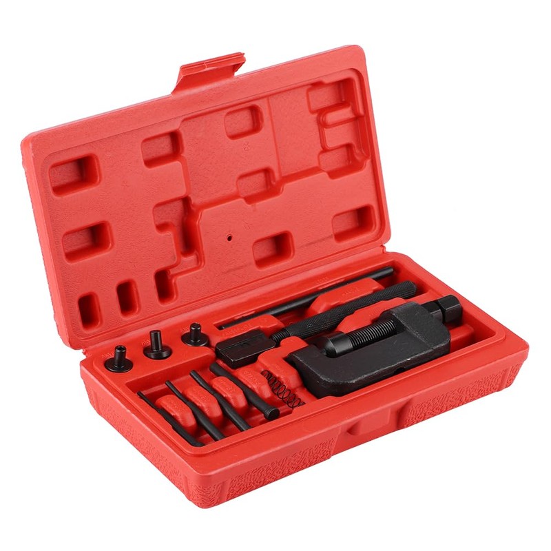 VOBOR 13pcs Motorcycle Chain Breaker Set - Hardening Steel Chain