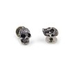 Black Skull Cufflinks and Dress Shirt Studs Set for Tuxedo