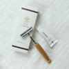 Luxe Comfort Classic Shaving Set, Wooden Handle Safety Razor with