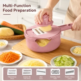 9-in-1 Vegetable Cutter for Kitchen – Multi-Function Slicer, Shredder and Grater Tool for Easy Food Preparation