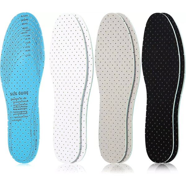 Does not apply 3 Pairs Breathable Shoe Insoles Inserts Ultra-Soft