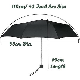 SRV Hub Kids Umbrella Polyester PVC Windproof Classic Umbrella for Unisex Kids Water Resistant with Kid Friendly Handle Lightweight and Easy to Carry 3-7 Years, 1 x black umbrella