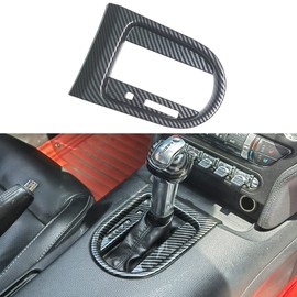 AOKIO Interior Gear Shift Panel Frame Cover Decoration Trim for Ford Mustang Accessories 2015 2016 2017 2018 2019 2020 2021 2022 2023 (Not for Manual Model)