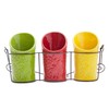 Kitchen Utensil Holder Set (4 Pieces) - 3 Ceramic Crocks