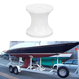 CFTGIW Boat Trailer Roller 51mm Length 8mm Hole Strong Load Bearing Bow Stop Roller for Yachts Lifeboats Motorboats 2in Boat Trailer Roller Nylon Boat Trailer Roller