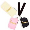 Mini Zip Around Keychain Wristlet Wallets for Women and Girls: