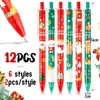 BOFUNX Pack of 12 Christmas Ballpoint Pens + 240 Sheets