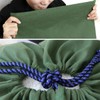 AIMALL Large Canvas Drawstring Bag, Multi-Purpose Storage Pouch, Army Green,