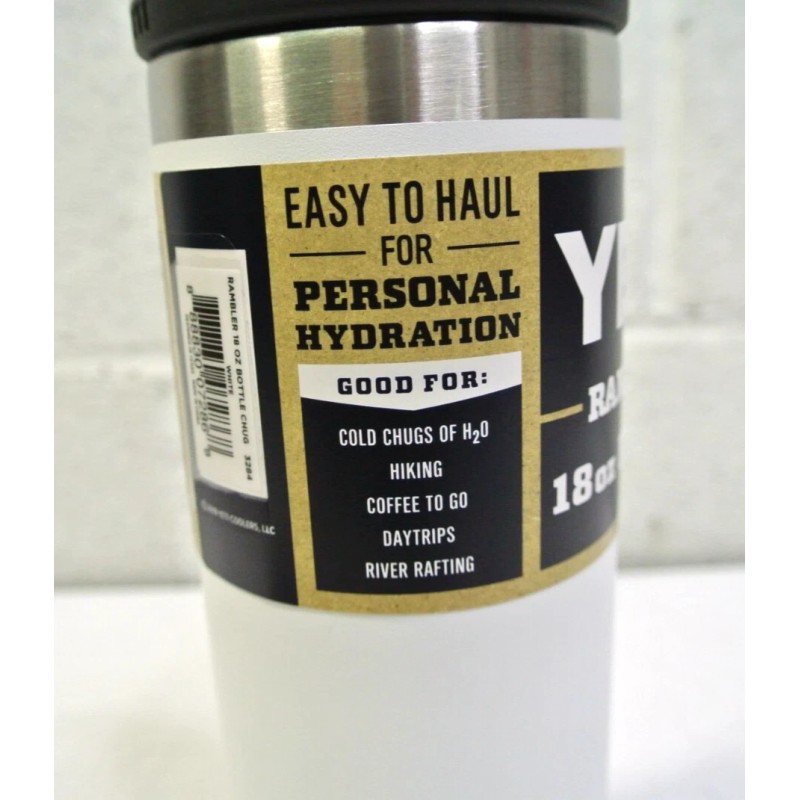 YETI Rambler 18oz Bottle with Chug Cap - White